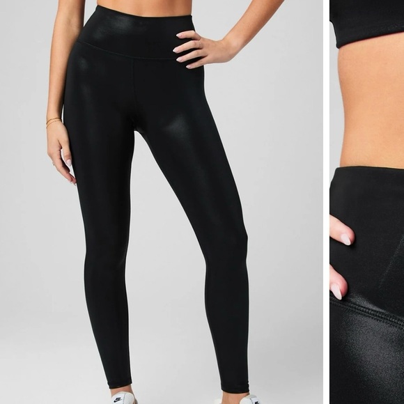 NWT Fabletics Anywhere Motion365+ Shine High Waisted Leggings Size Small - Picture 1 of 11